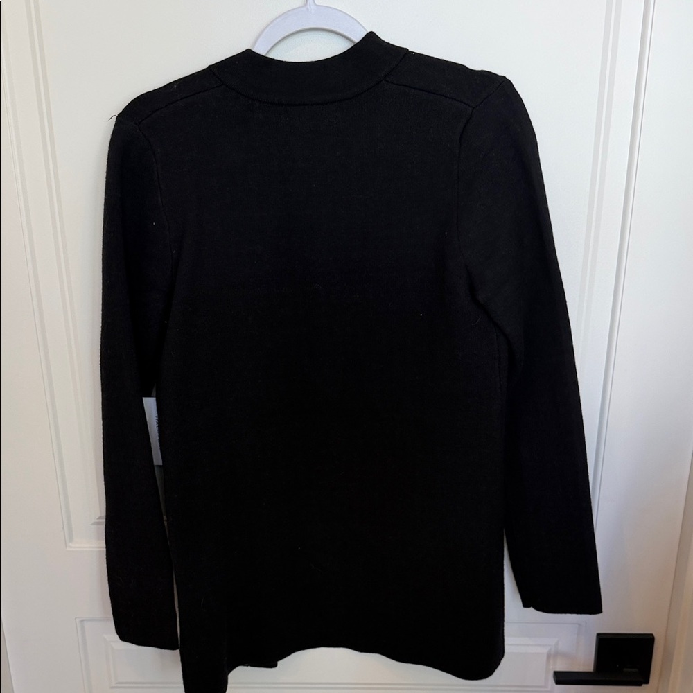 H by Halston Black Blazer with Houndstooth Interior - Picture 2 of 3